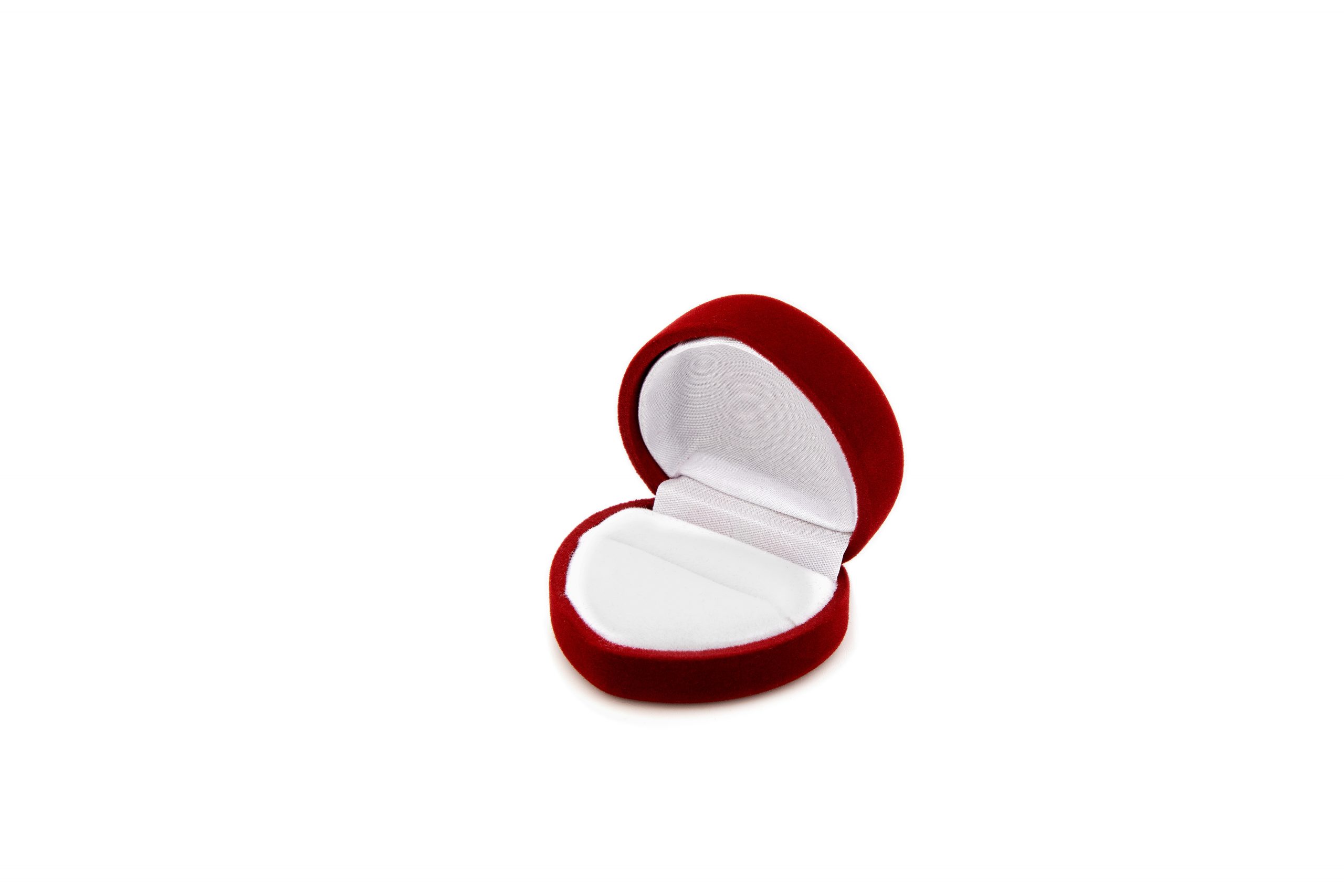 Estuche de terciopelo con forma de corazón | FU-24