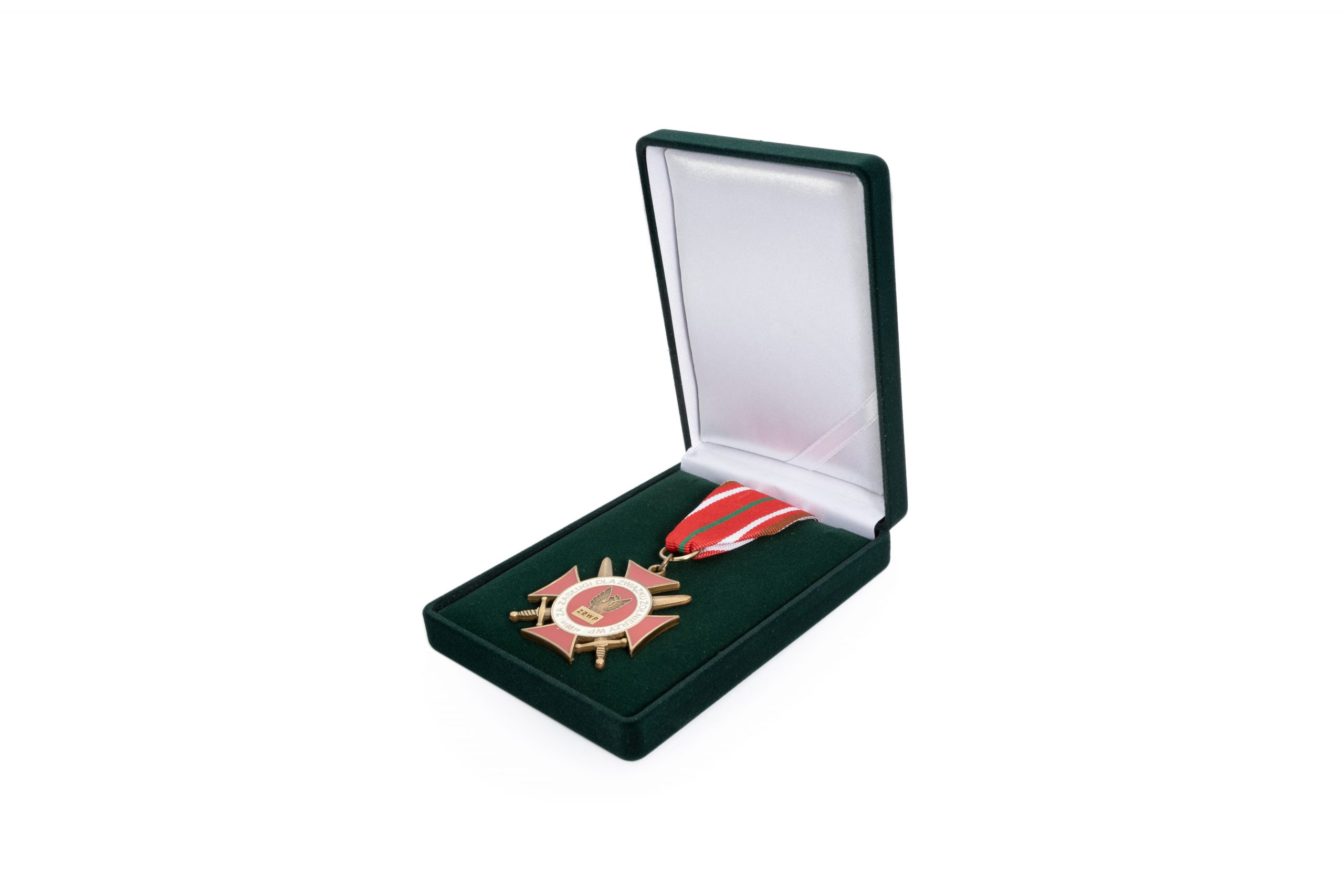 Estuche de terciopelo para medallas con cinta | FU-51
