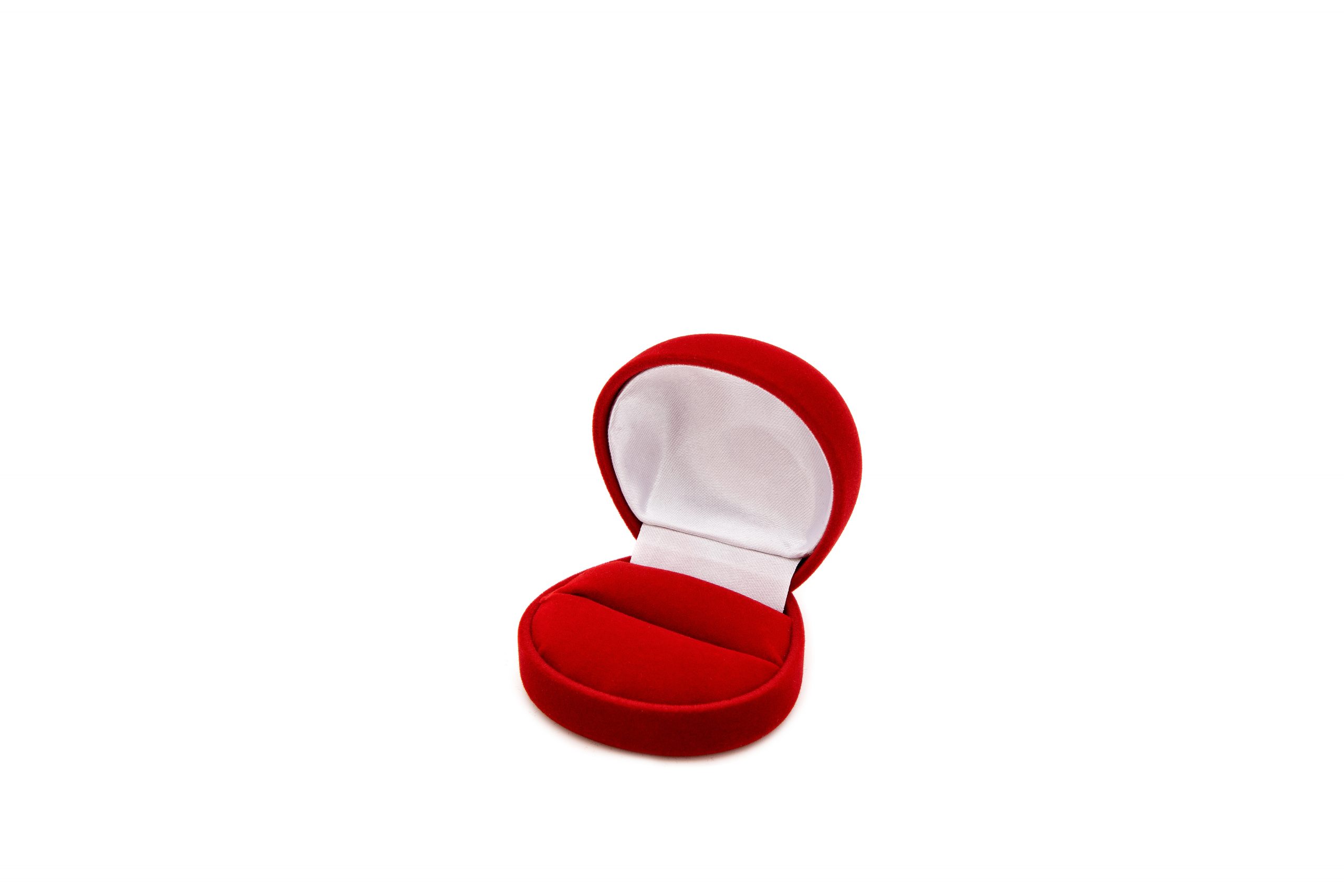 Estuche redondo de terciopelo para joyas | FU-15