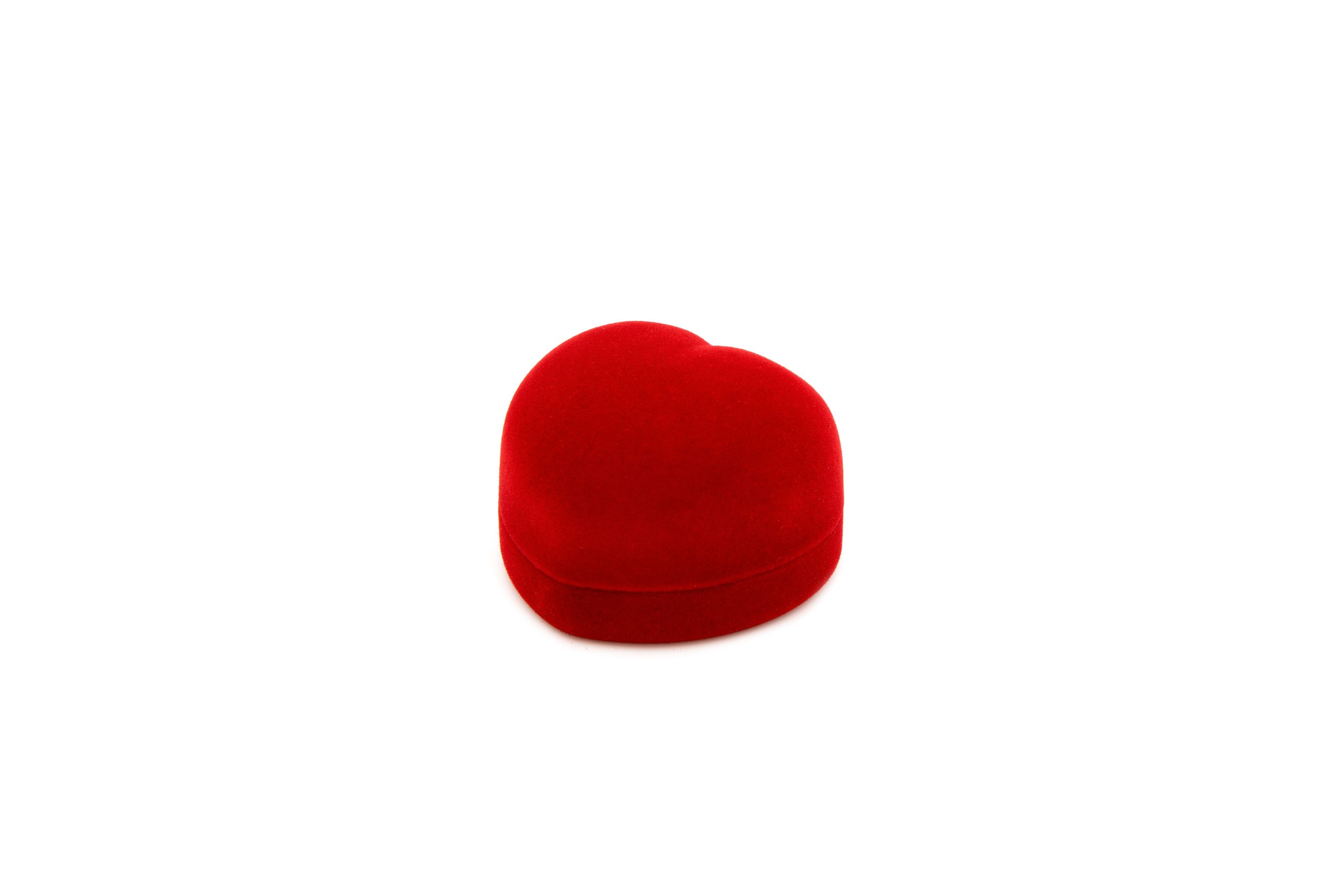 Estuche de terciopelo con forma de corazón | FU-24