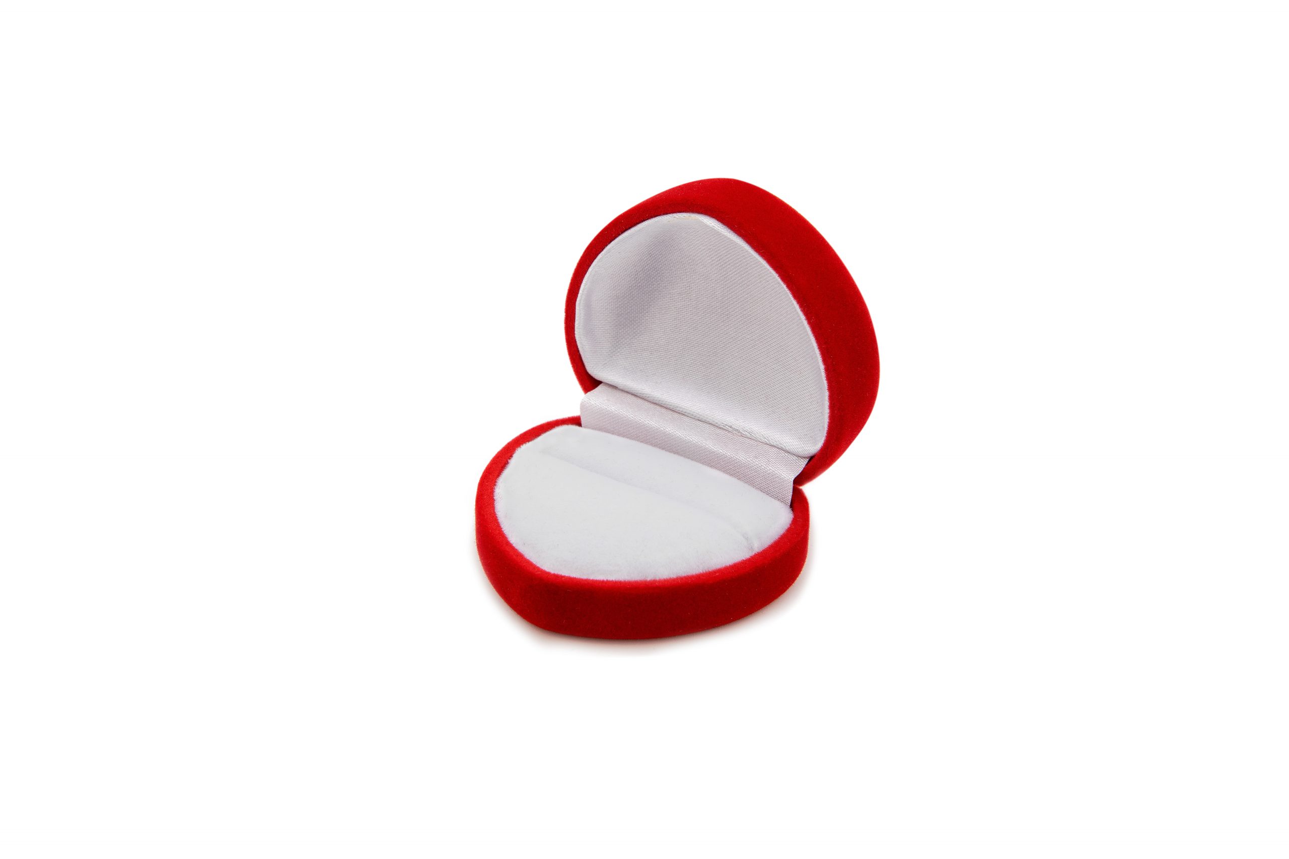 Estuche de terciopelo con forma de corazón | FU-24
