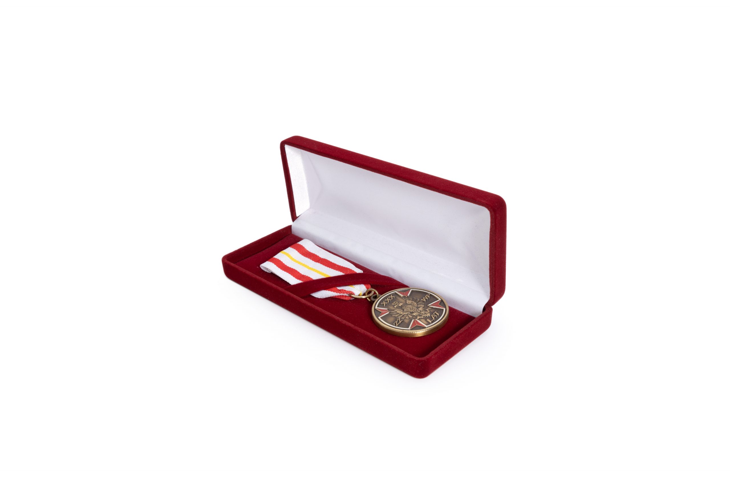Estuche alargado de terciopelo para medallas | FU-12
