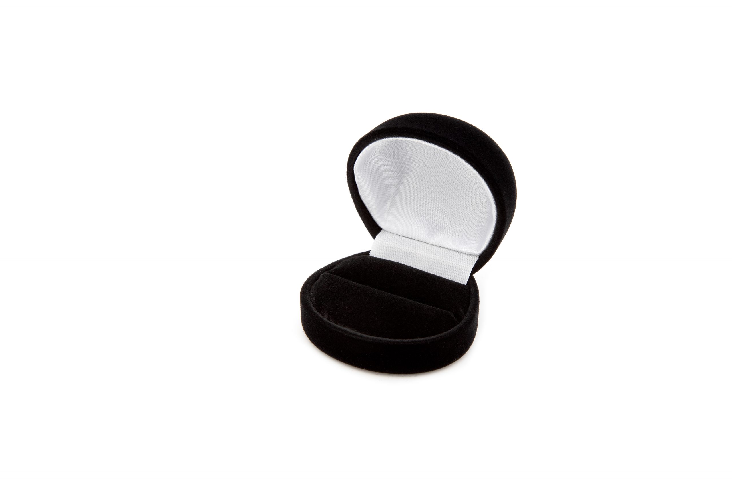 Estuche redondo de terciopelo para joyas | FU-15