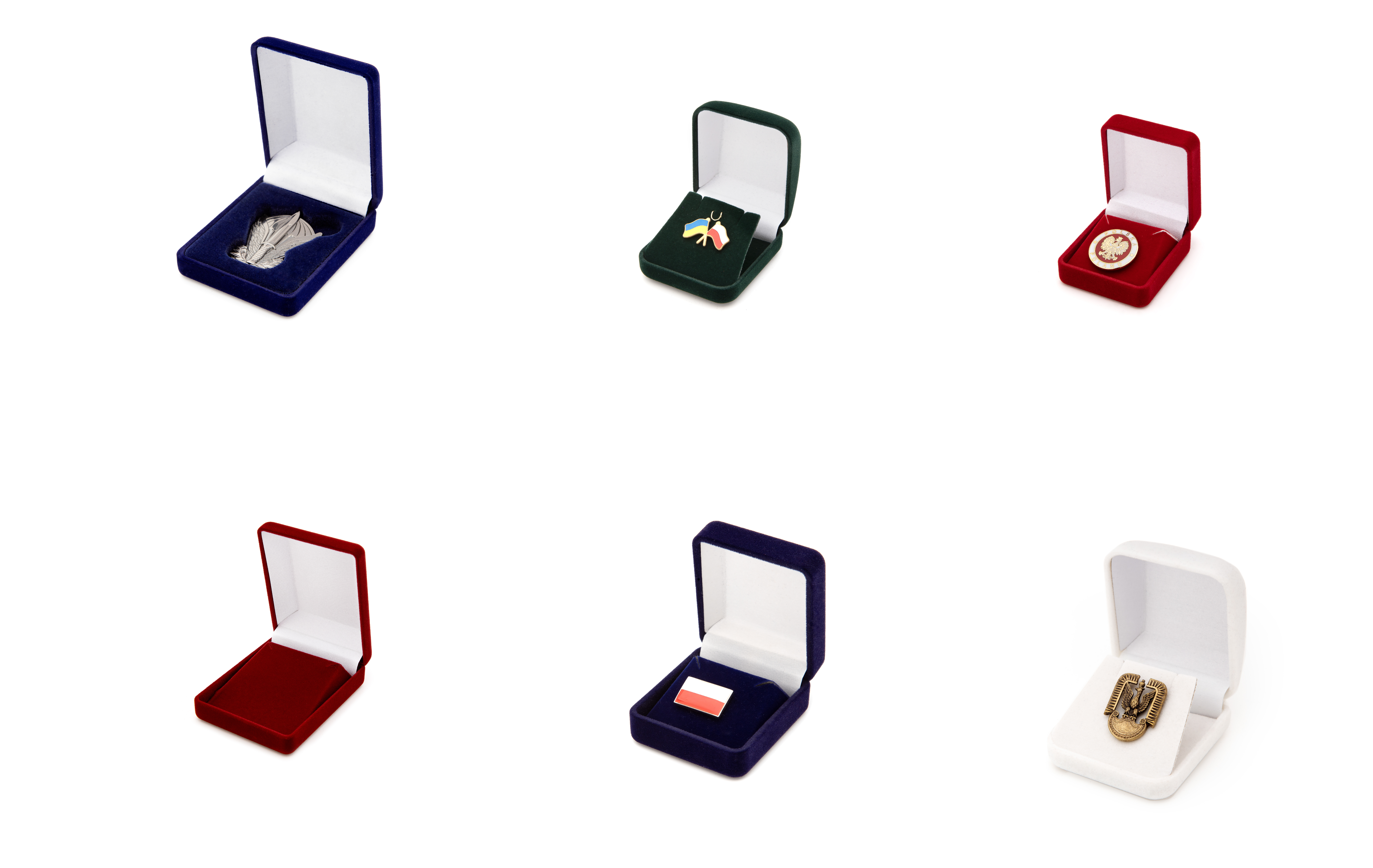 Estuches para pines y gemelos