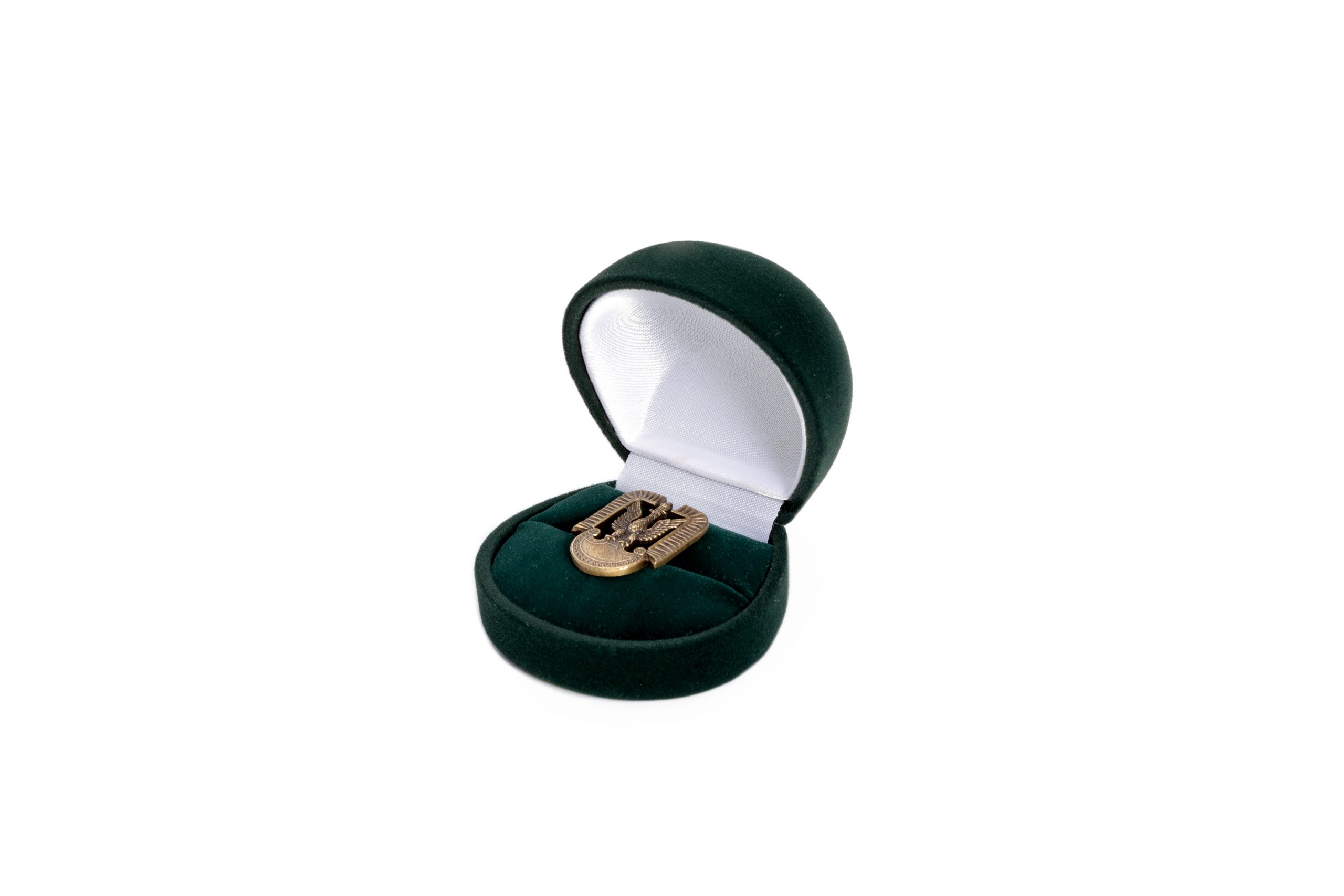 Estuche redondo de terciopelo para joyas | FU-15