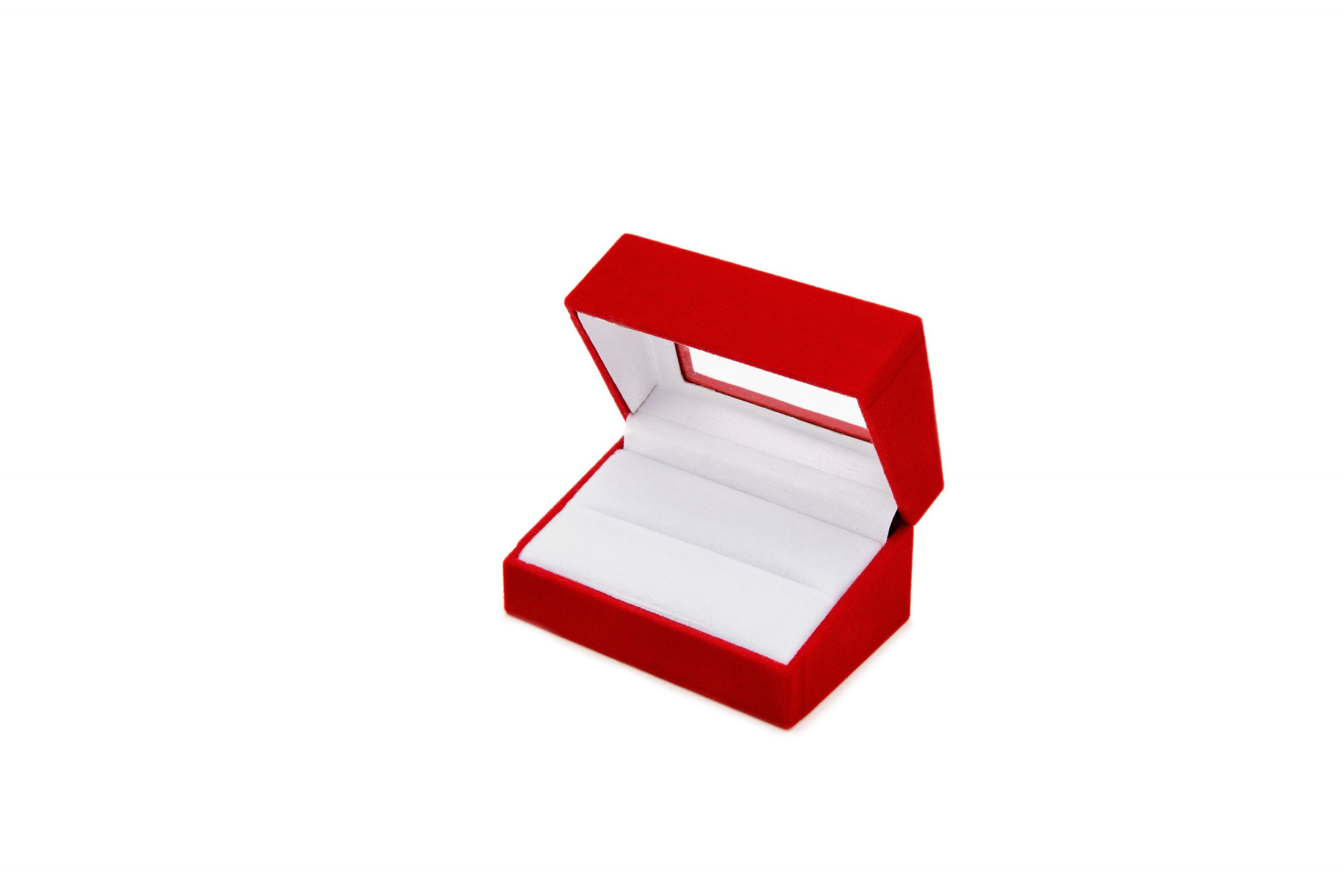 Estuche de terciopelo con tapa transparente | FU-SCW-15
