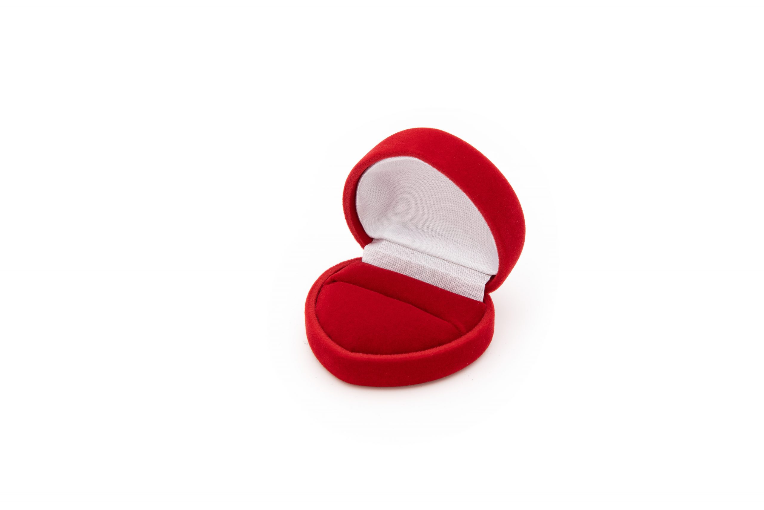 Estuche de terciopelo con forma de corazón | FU-24